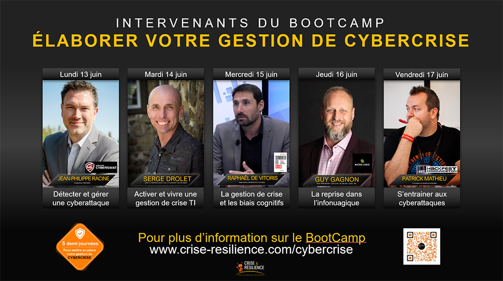 Intervenants du Bootcamp de Crise et résilience